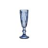 Taca Para Champanhe De Vidro Diamond Aazul 140 ml 6 Pecas - Hauskraft