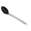 Colher De Silicone Preto Com Cabo Em Inox 33 cm – Hauskraft