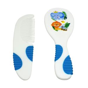 Pente E Escova Para Cabelo Soft Touch Azul Multikids Baby - BB156
