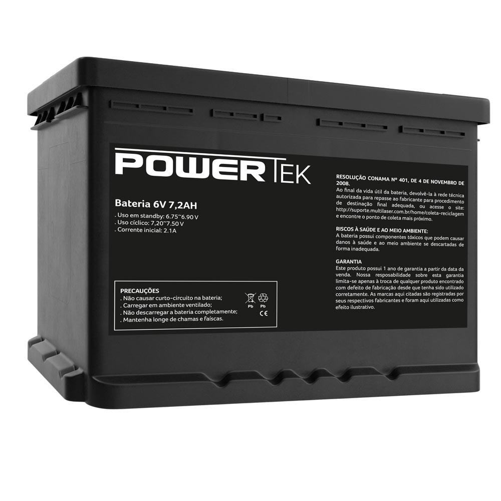 Bateria Powertek 6V 7,2Ah - EN004