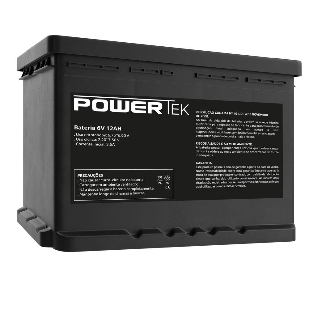 Bateria Powertek 6V 12Ah - EN005