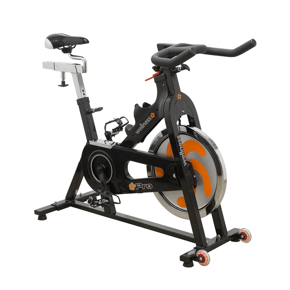 BIKE SPINNING PRO WELLNESS PAINEL RES MECANICA RODA 20 KG SUPORTA 145K - GY005
