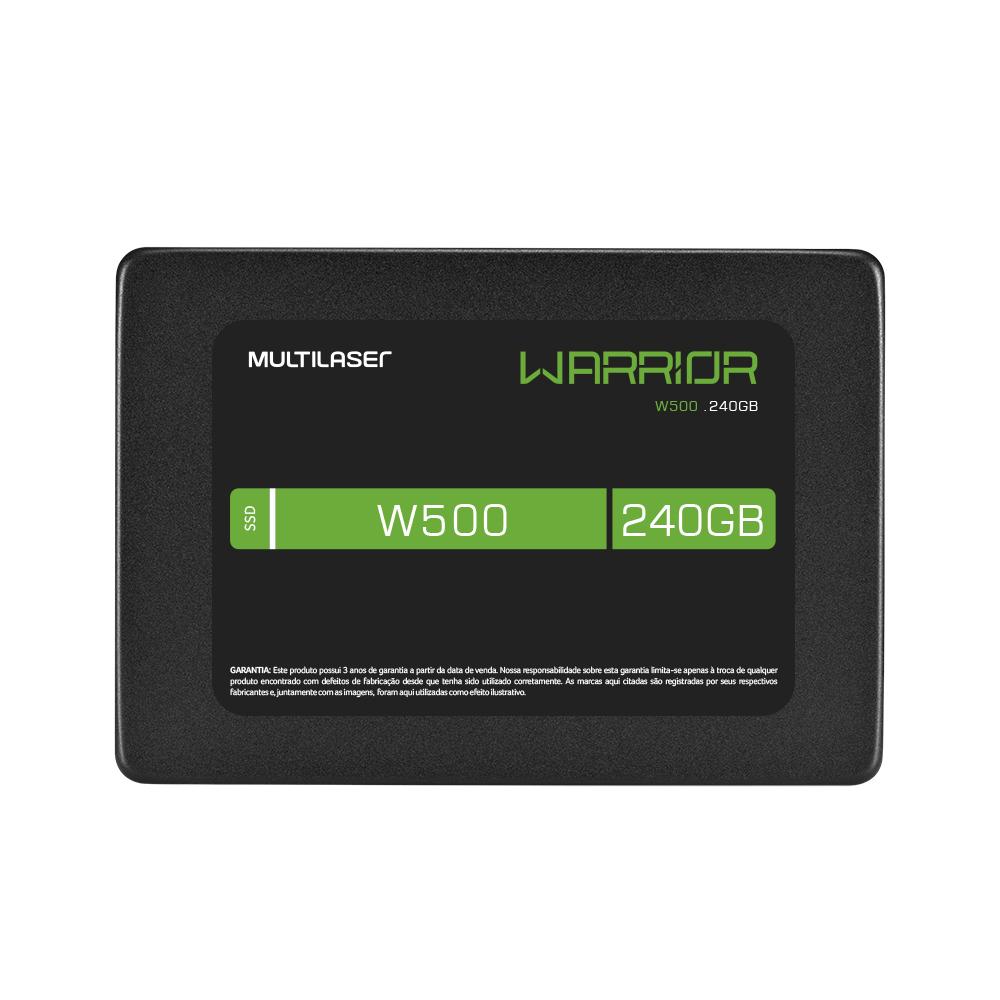 SSD GAMER WARRIOR 2,5 POL. 240GB W500 - GRAVAÇÃO 500 MB/S - SS210