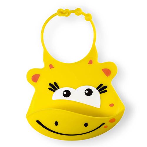 Babador de Silicone Silybib Girafa Amarelo +6m Multikids Baby - BB043