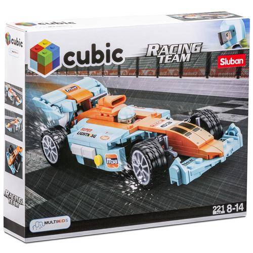 Blocos de Montar Cubic Racing Team 221 Peças Multikids - BR1489