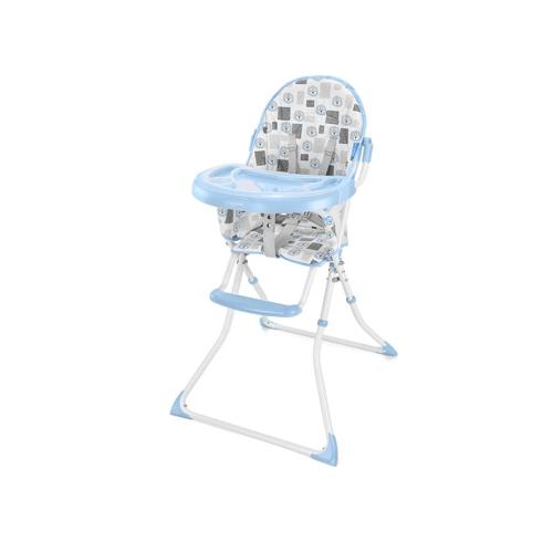 Cadeira Alta de Alimentação Slim Leãozinho Azul e Branco 6+M-15kg Multikids Baby - BB609