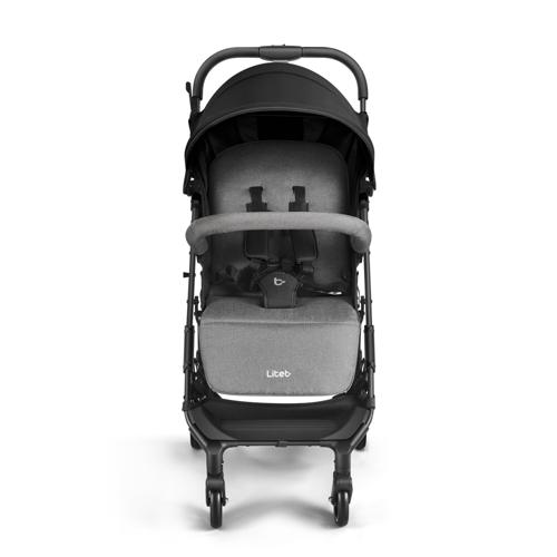 Carrinho Compacto 0-15 Kg Oppa Preto e Cinza Litet - BB465