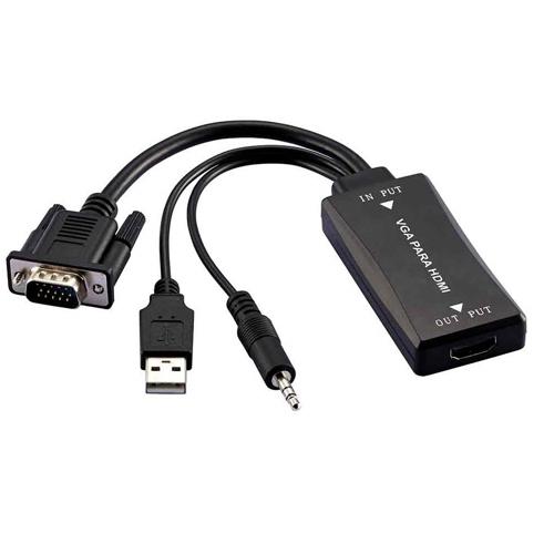 Conversor Vga M X Hdmi F C/ Áudio Multi - WI280