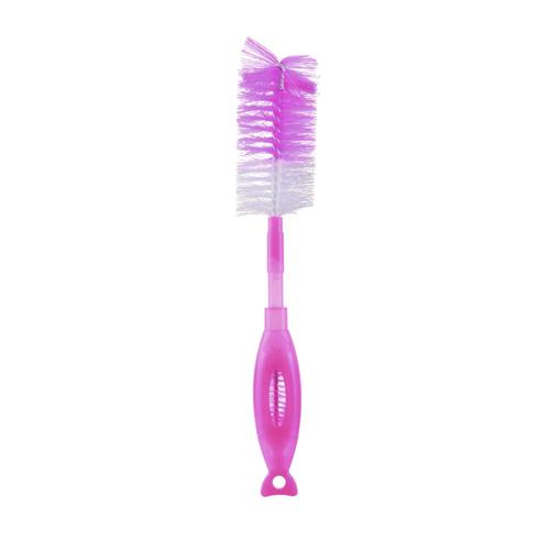 Escova Limpa Mamadeira e Bico Soft Clean 2 em 1 Rosa Multikids Baby - BB159