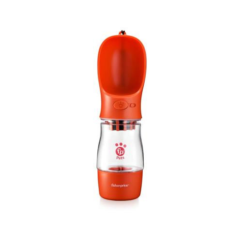 Garrafa Portátil Pet com Porta-Comida Water And Food To Go 258/200ml com Filtro de Carvão Ativado Vermelha - Fisher Price - PP259