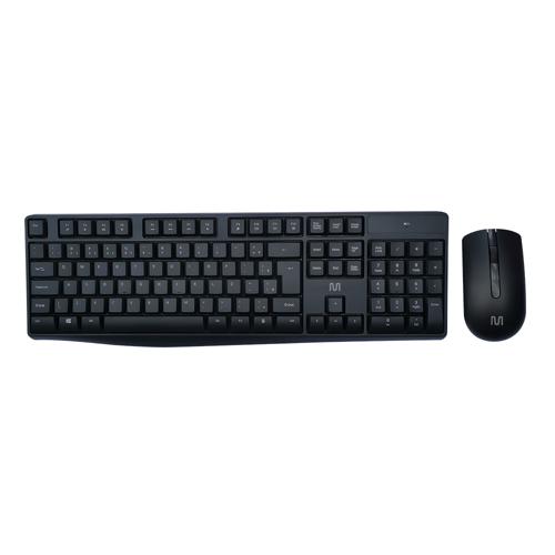Kit Teclado e Mouse Sem Fio Slim Conexão USB + Pilhas inclusas Multi (Multilaser) - TC270
