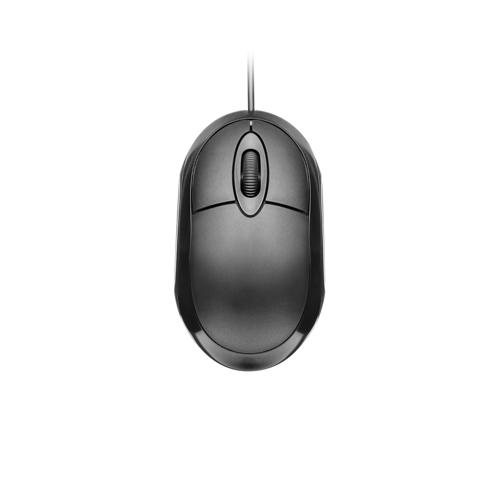 Mouse Com Fio Classic Conexão USB 1200dpi Cabo de 100cm 3 Botões Preto Multi - MO312