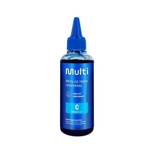 Refil de Tinta Compatível Universal Para Epson HP Canon 100ml Ciano - RF018