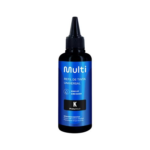 Refil de Tinta Compatível Universal Para Epson HP Canon 100ml Preto - RF017