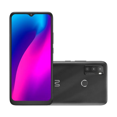 Smartphone Multi G Max 2 4G 32GB 6.5 pol. Dual Chip 2GB RAM 8MP + 5MP Android 11 Preto + Cartão 32GB + Fone Com Fio - P9183
