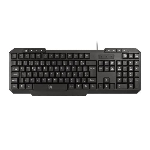 Teclado Com Fio Slim Multi (Multilaser) Resistente à Água com Conexão USB - TC206