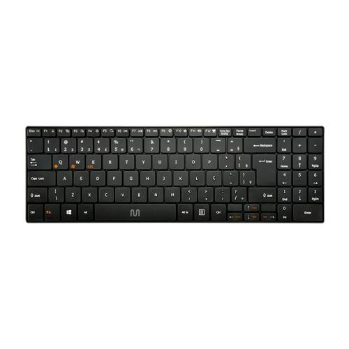 Teclado Sem Fio Slim Conexão Bluetooth Multimídia Teclas Scissor Preto Multi (Multilaser) - TC220