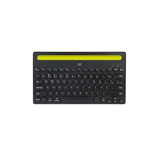 Teclado sem Fio Slot Vários Dispositivos 3 pareamentos simultâneos Bluetooth Preto Multi (Multilaser) - TC284