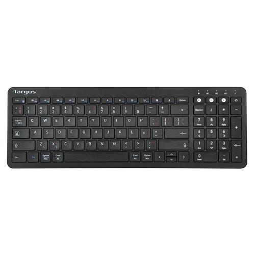 Teclado Ultrafino Bluetooth Antimicrobiano com Indicador de Bateria Dual Mode 5.1 Targus - AKB863