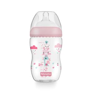 Mamadeira First Moments Rosa Algodão Doce 330Ml Fisher-Price - BB1028  