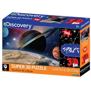 QUEBRA-CABEÇA SUPER 3D MODELO PLANETAS COM 100PCS - BR1057