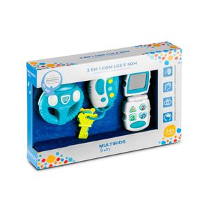 BABY 3 EM 1a COM LUZ E SOM AZUL E ROSA SORTIDO - MULTIKIDS BABY - BR1245