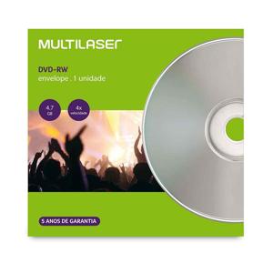 MIDIA DVD-RW VEL. 04X - ENVELOPE IMPRESSO - DV064