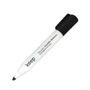 Pincel Marcador de Quadro Branco Recarregável Tinta Preto Caixa c/ 12un Keep - MR038

