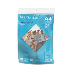 Papel Fotográfico Glossy A4 135g 50 folhas - PE037