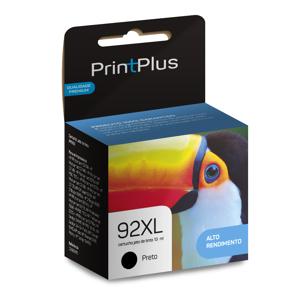 Cartucho de Tinta Renew Compatível 92 Preto C9362W - Print Plus - PP092