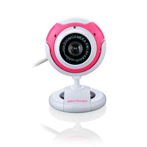 WEBCAM PLUGEPLAY 16MP VISION MIC USB ROSA - WC042