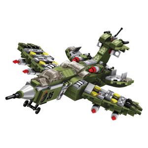 Blocos de Montar Cubic 25 em 1 Avião de Combate 576 Peças Multikids - BR1620