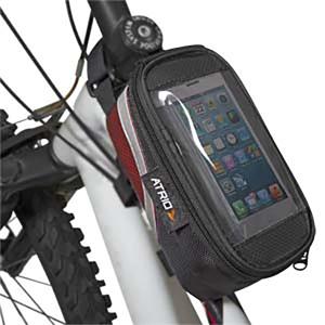 Bolsa com Porta Cel para Bicicleta Capacidade de 0,6L Impermeável com Touch Atrio - BI022