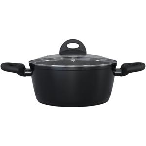 Caçarola Ouro Preto 20cm alumínio 4 Camadas , Revestimento Antiaderente Goldflon e Alças Soft Touch UpHome by Jomafe - UD280