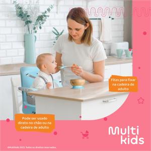 Cadeira de Alimentação Portátil Lollipop Azul Multikids Baby - BB473