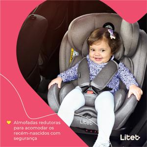 Cadeira para Auto 0-36 Kgs Isofix com Rotação Snugfix Preta Litet - BB453