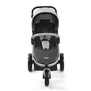 Carrinho Jogger Sway Três Rodas 0-15kgs Preto com Cinza Litet - BB373