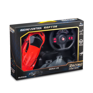 Carrinho Racing Control Raptor Vermelho Multikids - BR1336