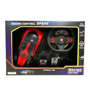 Carrinho Racing Control Spark Vermelho e Preto Multikids - BR1338