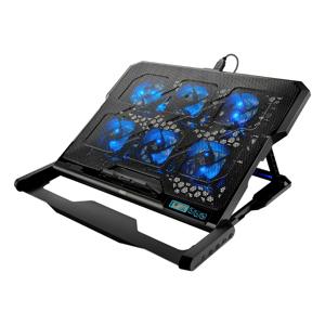Cooler Para Notebook Com 6 Fans Led Azul Hexa Cooler - AC282