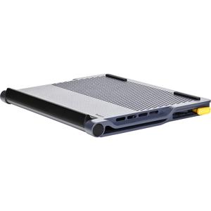 Cooler Targus para Notebooks 17' com Inclinação Ajustável e Ventilador Duplo + HUB 4 Portas USB-A - AWE81US