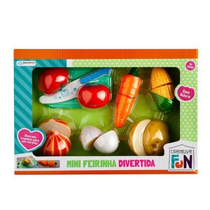 Creative Fun Mini Feirinha Divertida 6 legumes com Velcro Multikids - BR1108