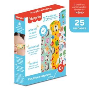 Curativo Estampado Caixa Com 25 Fisher Price -  HC483