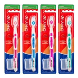 Escova de Dente Complete Clear Up com 1 Unidade (Cores Sortidas) Multi Saúde - HC590