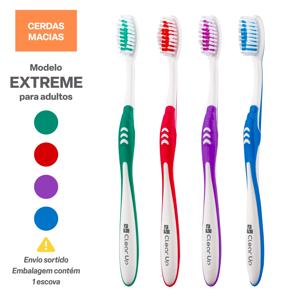 Escova de Dente Extreme Clear Up com 1 Unidade (Cores Sortidas) Multi Saúde - HC588