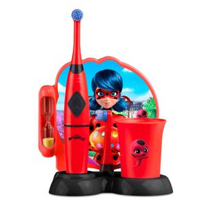 Escova infantil elétrica rotacional Multi Saúde Lady Bug Miraculous - HC428