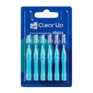 Escova Interdental Cônica 6 unidades Clear Up - Multi Saúde - HC599