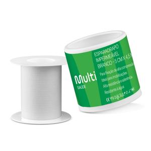 Esparadrapo Branco - Hipoalergênico - 5 cm x 4,5 m - Multi Saúde - HC668