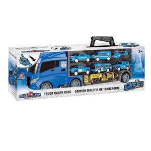 Express Wheels Caminhão Maleta Com Carrinhos Polícia Azul Multikids -  BR1842