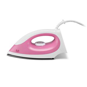 Ferro de Passar Roupa a Seco 127v-1200w Base Antiaderente , Seletor de Temperatura e Luz Piloto Led Branco/Rosa Multilaser - HO016